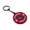 Red, variant on Athletic Style Weightlifting Keychain Miniature Barbell Plate Keyring Accessory