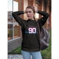 thumbnail image 2 of Nineties! Sweatshirt Women -Image by Shutterstock, Female 3X-Large, 2 of 4