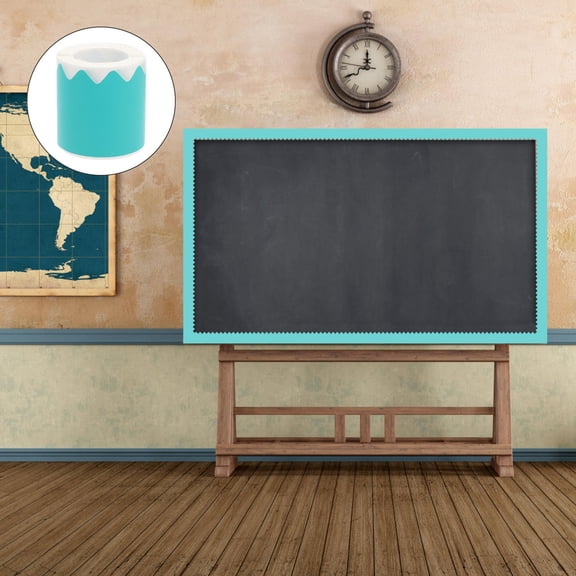MUSEYA Bulletin Board Border Decal Bulletin Board Border Sticker Blue 1 Roll