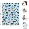 thumbnail image 4 of Colorful Cartoon Dinosaurs Pattern Blanket,Comfortable Soft Lamb Wool Throw Blanket,All Season,Warm Lightweight Blankets for Sofa Bed Couch Living Room Chair,30"x40", 4 of 4