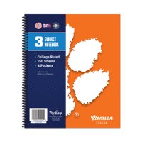 CLEMSON TIGERS CLASSIC 3-SUBJECT NOTEBOOK