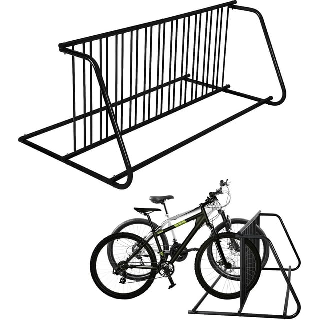 EDTara Floor Bike Rack, All-Steel Bicycle Parking Stand for Garage, Street, Yard & Bike Events