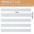 thumbnail image 3 of 5 Rolls Christmas Ribbon 1.5 inch Wide Decorative Ribbon for Gift Wrapping and Holiday Decorations Pastel Doodle Airplanes, 3 of 7