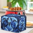 thumbnail image 3 of TSOVTHRID Ocean Turtle Hibiscus Print Toaster Cover for 2 Slice Wide Slot Dust and Fingerprint Protector for Kitchen Appliances Waterproof Washable Toaster Oven Cloth Cover, 3 of 8