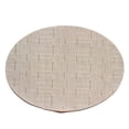 thumbnail image 1 of Oval PVC Placemat Non\-Slip Plastic Table Mat Water\-proof Plate Dish Pads Kitchen Bar Accessories rice white, 1 of 1