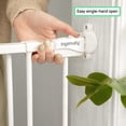 thumbnail image 6 of Ingenuity The Stairway 42W Series Safety Pet and Baby Gate, White Metal Finish, Openings from 28"-42" Wide, Ages 6-24 Months, 6 of 16