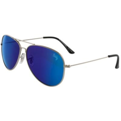 Berkley® Diamond Sunglasses - Silver/Smoke/Blue
