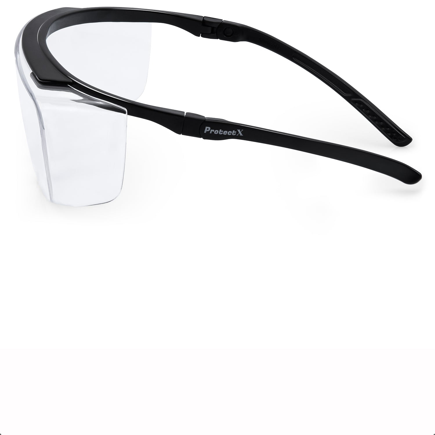 ProtectX Safety Glasses Scratch Resistant Anti Fog Polycarbonate Lenses with UV Protection Captain Clear 2 PK Pack of 2