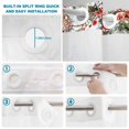 thumbnail image 3 of No Hook Shower Curtain with Built-in Rings - Watercolor Vintage Christmas Branch Washable Waterproof Fabric Bathroom Curtains for Hotel,Rentals, 66 X 72 Inch Long , Winter Holly Berry, 3 of 9