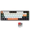 thumbnail image 1 of Graflsoa GK-690 Clavier Mécanique Compact à 68 Touches avec Rétroéclairage RVB, Interrupteurs Rouges, USB-C, Câble de 1,5 m, Design Noir/blanc/orange, 1 of 6