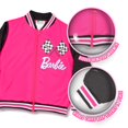 thumbnail image 2 of Chaqueta bomber para niñas, con cierre de cremallera, color rosa fuerte/negro, talla Sz 14, 2 of 7