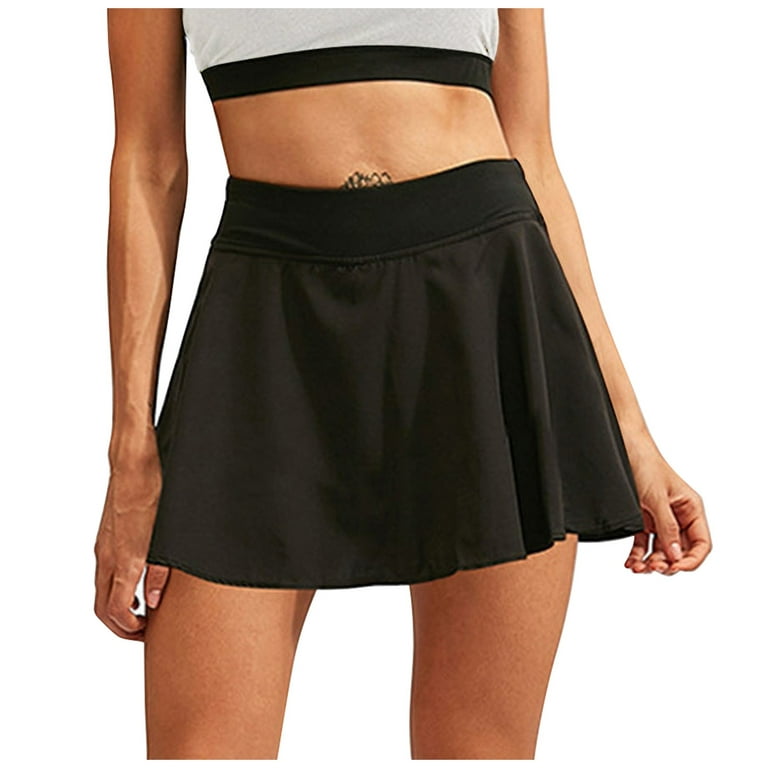 Samickarr Summer Savings Clearance!Pleated Tennis Skirt For Women High  Waisted Athletic Golf Skorts Skirts For Sports Quick-Drying Running Gym