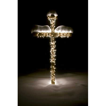 - Illuminated Cross Poster Print by Blake Kent Design Pics