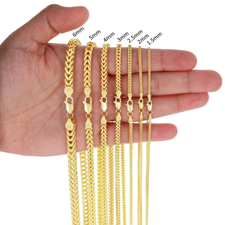 Collana Uomo HZMAN In Acciaio Inox – Maglie Quadrate 3/4/5/6 Mm, Lunghezza 16-30 Pollici - 5