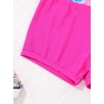 thumbnail image 6 of DPOIS Kids Girls 2 Piece Mermaid Scales Ballet Dance Sports Bra Crop Top with Shorts Colorful Fish Scales 4, 6 of 7