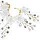 thumbnail image 2 of Versión coreana de la oreja izquierda, elegante flor, perla, diamantes de imitación, colgante, flor para la cabeza, joyería para la cabeza hecha a mano pura, 2 of 5
