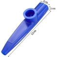 thumbnail image 2 of Kazoos de plástico Instrumentos musicales Kazoo Instrumento Kazoo Flauta Kazoos de colores adecuados para amantes de la música y regalos (5 piezas, color aleatorio), 2 of 5