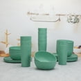 thumbnail image 2 of Mainstays 30-Piece Green Etched Easter Bunny Plastic Dinnerware Set, Includes 10 Plates, 10 Bowls, 10 Tumblers, 2 of 17