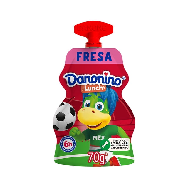 Queso petit suisse Danonino Lunch sabor fresa 70 g
