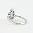 thumbnail image 2 of solitaire jewels 1.35CT Pear Moissanite Double Halo Engagement Ring For Women, 10K White Gold, 2 of 8