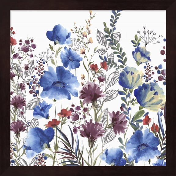 Willowherb II by Eva Watts, Framed Wall Art, 13.25W x 13.25H