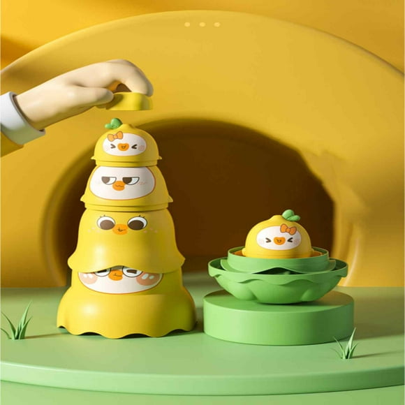Aqestyerly Educational Overlapping Toys Cute Doll Little Girl Toys Gifts Box Toys And Hobbies