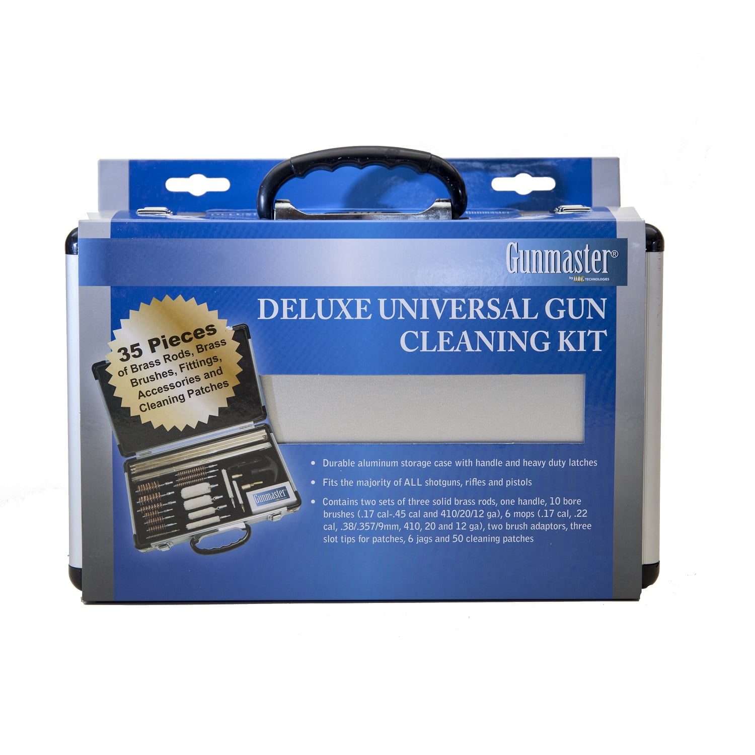DAC DELUXE UNIVERSAL GUN CLEANING KIT 35PIECE ALUMINUM CASE