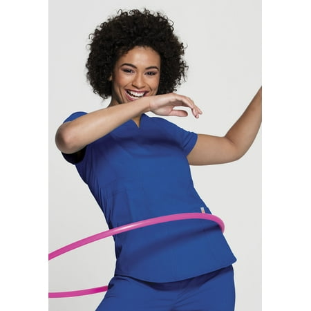 

Code Happy Bliss w/ Certainty Female Mock Wrap Medical Scrub Top 46601A