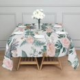 thumbnail image 3 of Pioneer Flower Floral Print Pattern Square Tablecloth,Waterproof Square Table Cover,Wipeable Spillproof Washable Table Cover for Home Kitchen Party Decor 42"X42"(107x107cm), 3 of 6