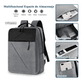 thumbnail image 4 of Mochila Antirrobo Carga Usb Quanna Escolar Portátil Casual 3 Piezas Xtellar Color Gris, 4 of 4