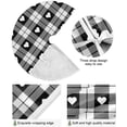 thumbnail image 2 of FMSHPON Hearts On Scottish Cage Xmas Christmas Tree Skirt Stand Mat for Holiday Party Decoration Indoor Outdoor 48 inches, 2 of 6