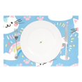 thumbnail image 2 of Ryvnso Placemats Set of 4 Rainbow and Cat Paw Print Dining Mats Heat-Resistant Non-Slip Washable Table Mat, 2 of 8