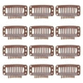 thumbnail image 4 of Clips, 32mm Snap Clips  Teeth Combs, U Shape Metal Clips, 6 Teeth Combs Clips For  And Wefts, 4 of 8