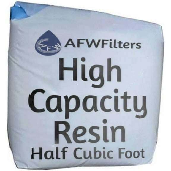 High Capacity Replacement Water Softener Resin 8% Crosslink 1/2 cubic foot