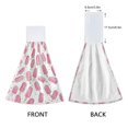thumbnail image 3 of Yayeee Kitchen Hanging Hand Towels Set of 2 with Loop Bathroom Absorbent Tie Towel, Pink Popsicle Pattern, 3 of 7