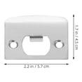 thumbnail image 2 of 6pcs Deadbolt Strike Plate Garage Door Reinforcement Hole Filler Deadbolt Cover Plate, 2 of 8