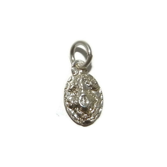 .925 STERLING SILVER MEDAL VIRGIN SAN JUAN DE LOS LAGOS CHARM PENDANT!!