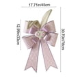 thumbnail image 2 of Easter Bunny Ear Bow Decoration for Wreath Large Burlap Bows Ornaments for Tree Topper Party Home Door Wall Decor, 2 of 6