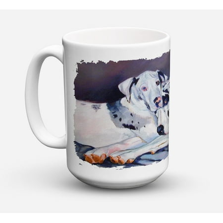 - Harlequin Natural Great Danes Dishwasher Safe Microwavable Ceramic Coffee Mug 15 ounce 7163CM15
