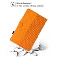 thumbnail image 2 of GSFY Case for Galaxy Tab A 10.1 inch 2019, PU Leather Wallet Stand Protective Shell with Stylus Holder for Samsung Galaxy Tab A 10.1 2019 Tablet SM-T510/T515/T517, Orange Blocks, 2 of 7