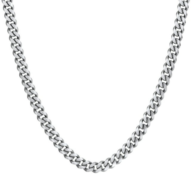 Collier Chaîne Cubaine pour Homme de 22 Pouces en Acier Inoxydable - 10 mm