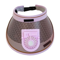 Visor Hat with Solar Fan, Solar Power Supply, USB Charging Built-in Sun hat, Wide-Brimmed Sun hat, 3-Speed Adjustment, Suitable for Outdoor Beach Trips