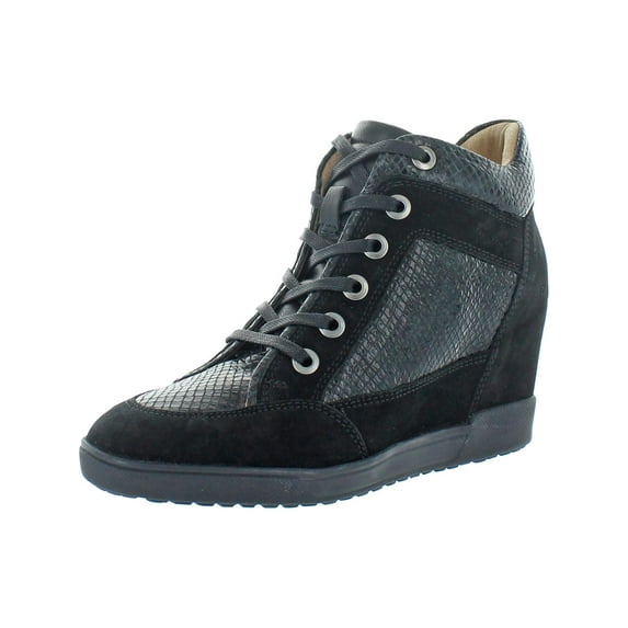 Geox Respira Womens Carum Suede Wedge Sneaker