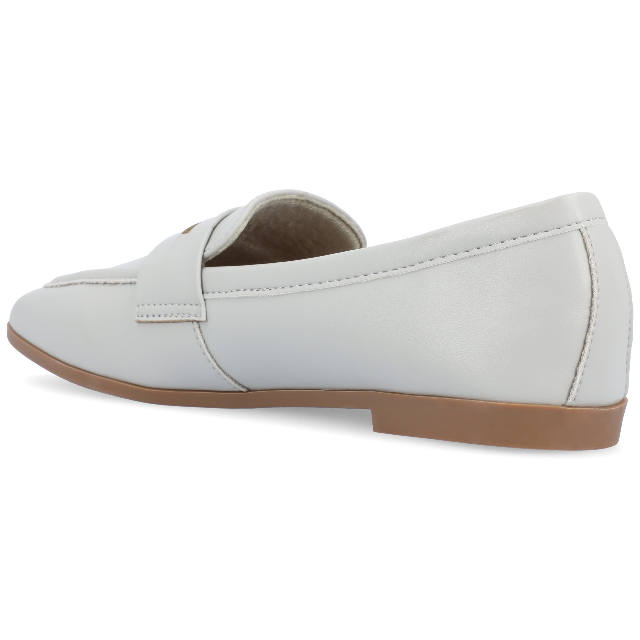 Journee Womens Myeesha Loafer Slip On Square Toe Dress Flats