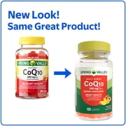 Spring Valley CoQ10 Dietary Supplement Gummies for Heart Health, 200 mg, 100 Count