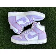 thumbnail image 1 of Size 8-11.5 - N I-K-E Dunk High 1985 Barely Rose Pink Denim Sneaker DQ8799-100 New, 1 of 6