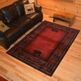 thumbnail image 2 of Mayberry Rug AD6690 4X6 3 ft. 11 in. x 5 ft. 3 in. American Destination Woodlands Plaid Area Rug, Red, 2 of 2