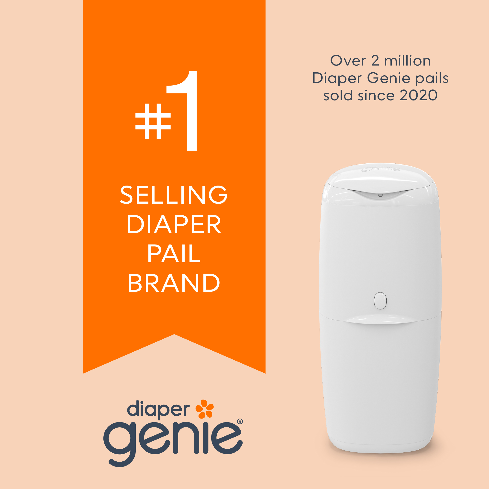 Diaper Genie Compact Pail with Refill photo 8