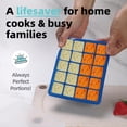 thumbnail image 7 of 1 Tbsp & 2 Tbsp Silicone Freezer Molds - Perfect for Storing Garlic, Herbs, Ginger, Pesto, Tomato Paste, Lemon Juice,Vegetable Purees,Purees and More - Silicone Food Freezer Tray (Blue 2 Pack), 7 of 7