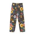 thumbnail image 5 of Balery Men'S Colorful Flowers With Butterfly Pants,Sleepwear Pants,Pajama Pants,Pj Bottoms Drawstring And Pockets-Small, 5 of 9